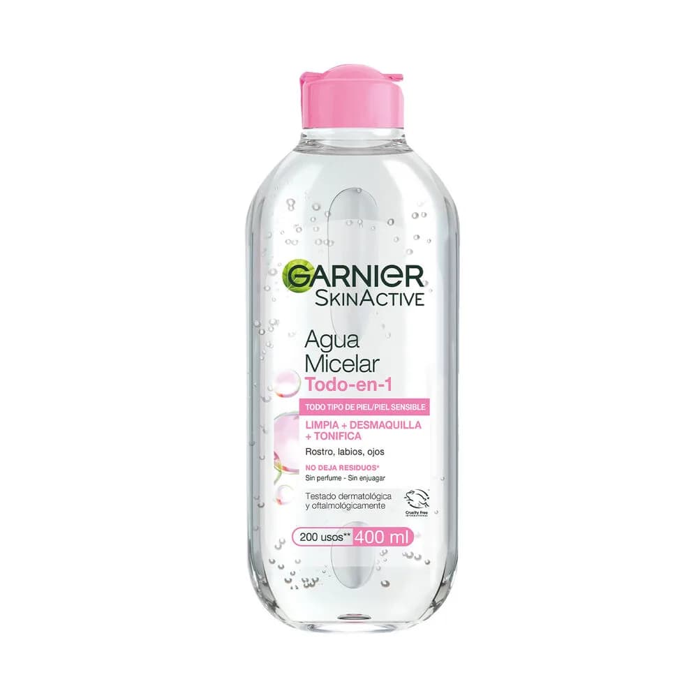 agua micelar rosa