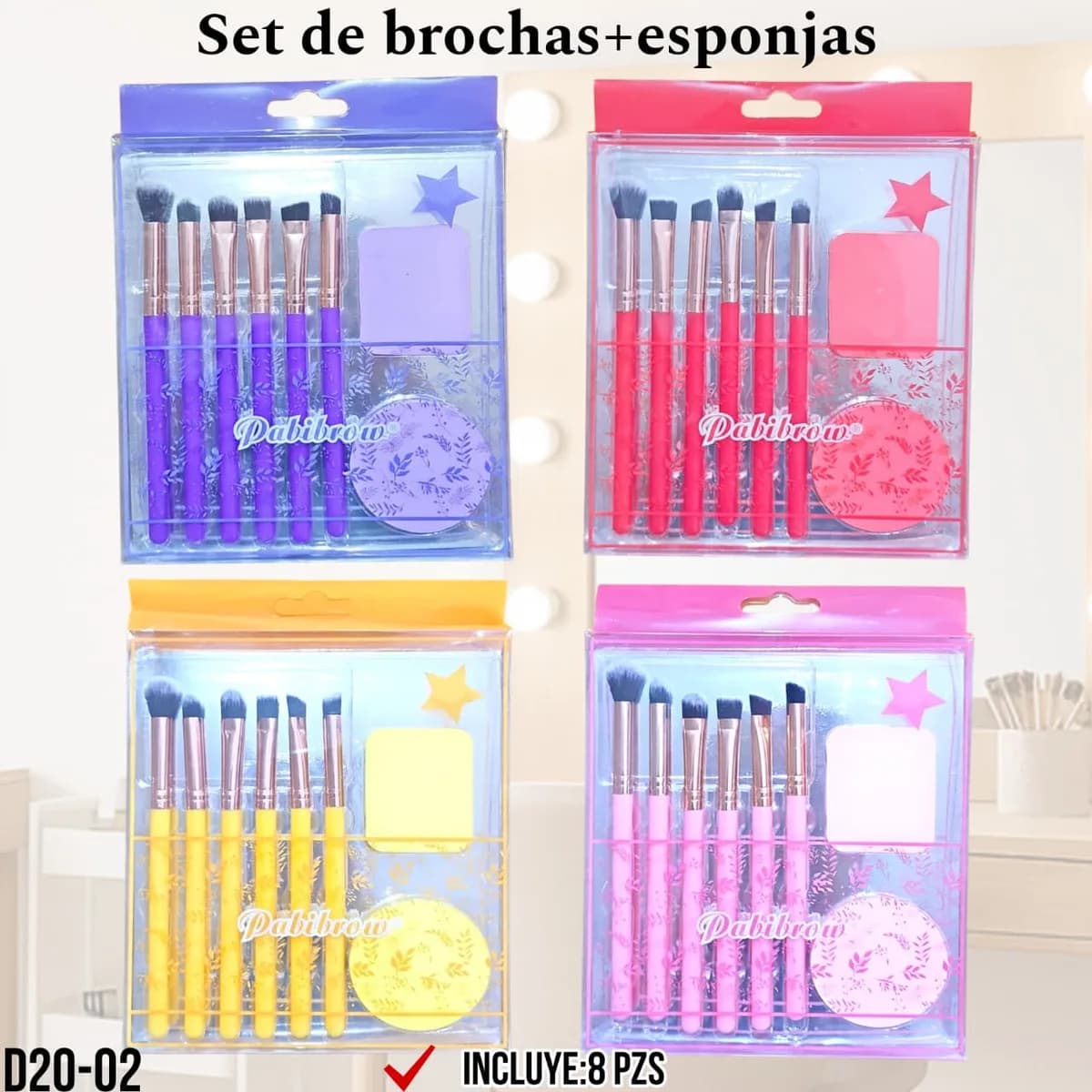 set brochas + esponja